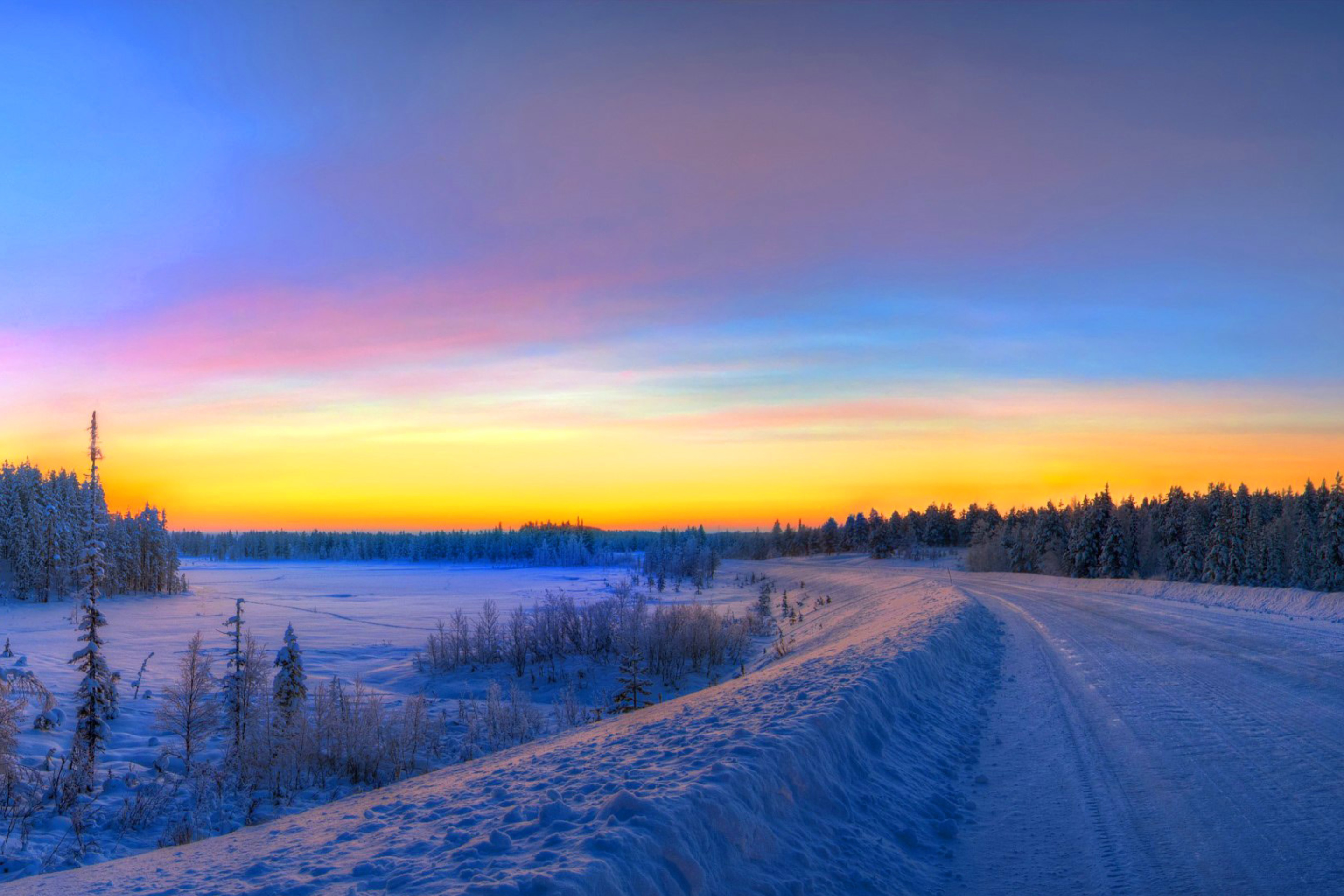 Siberian winter landscape screenshot #1 2880x1920