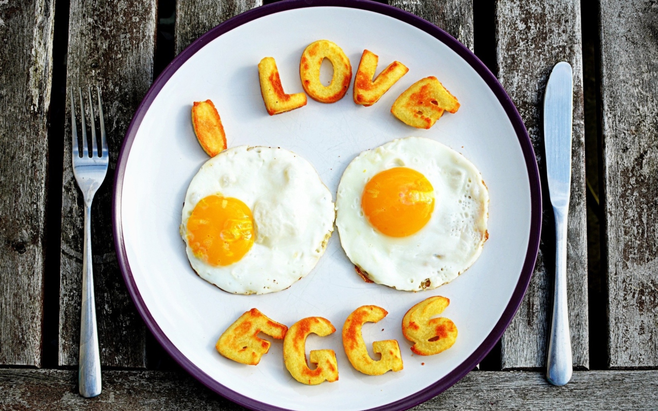 I Love Eggs wallpaper 1280x800