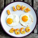 I Love Eggs wallpaper 128x128