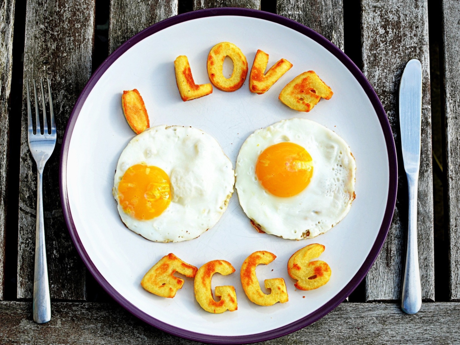 I Love Eggs wallpaper 1600x1200