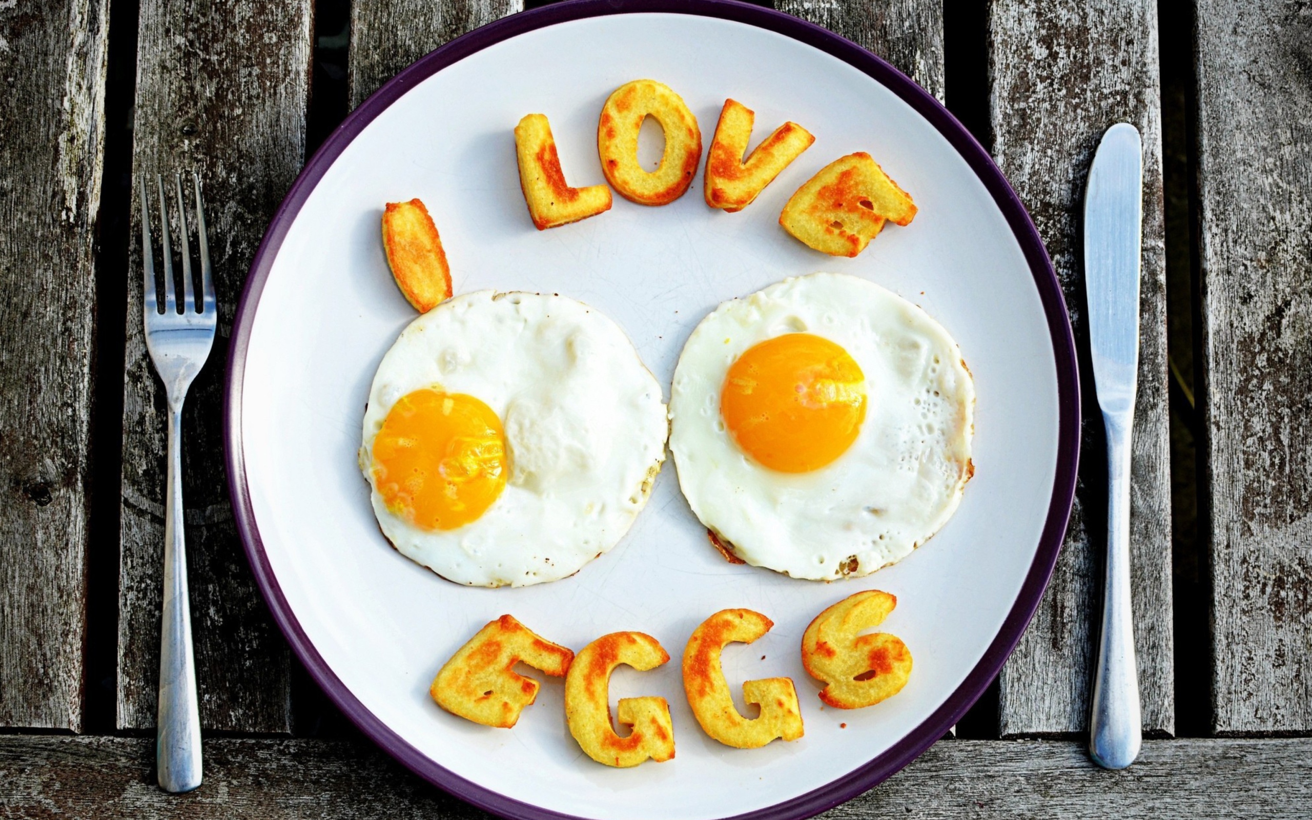 I Love Eggs wallpaper 2560x1600