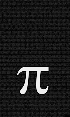 Mathematical constant Pi wallpaper 240x400