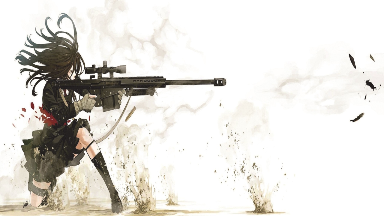Обои Rifle Anime Sniper 1280x720