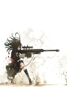Fondo de pantalla Rifle Anime Sniper 132x176