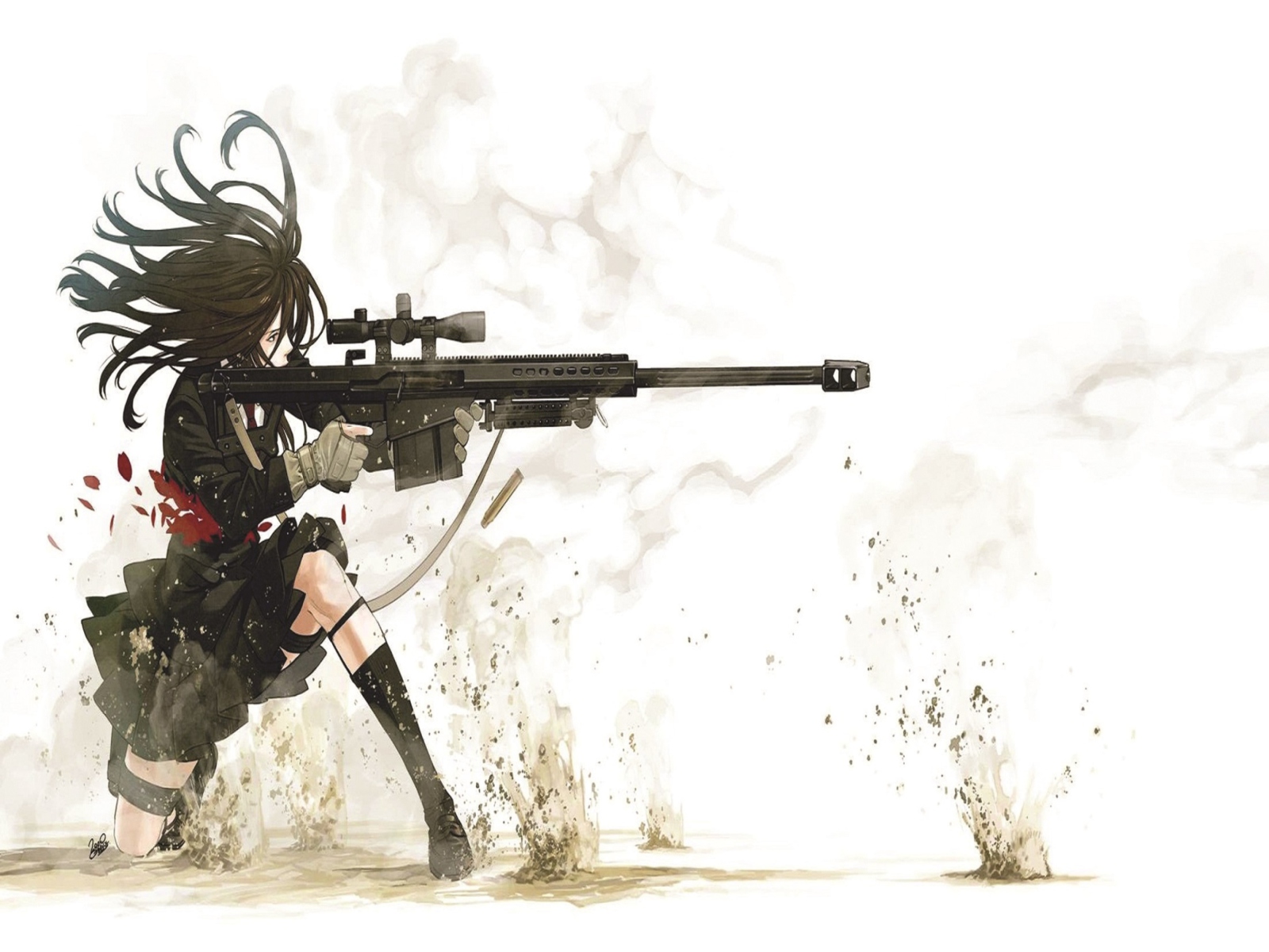 Sfondi Rifle Anime Sniper 1600x1200