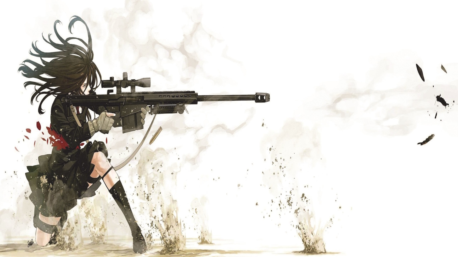 Sfondi Rifle Anime Sniper 1600x900