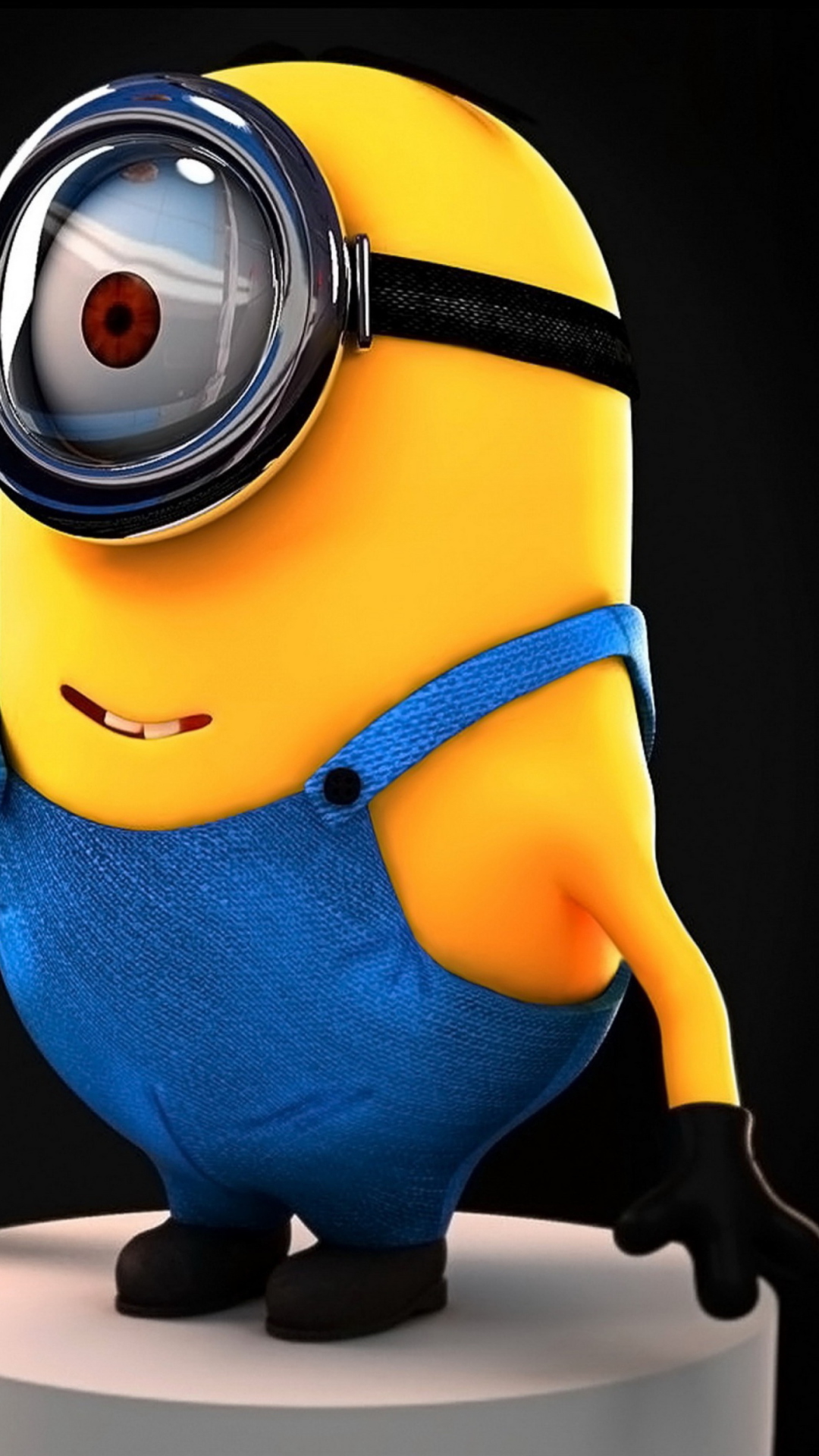 prompthunt: Realistic photo of Bob the Minion on a studio shot, movie shot,  cinematic perspective, full hd, Vibrant colors