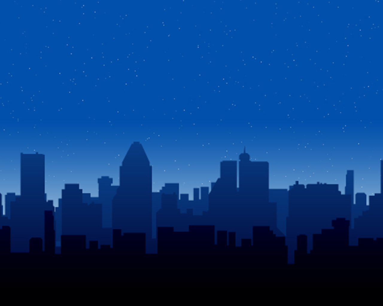 City Silhouettes wallpaper 1280x1024