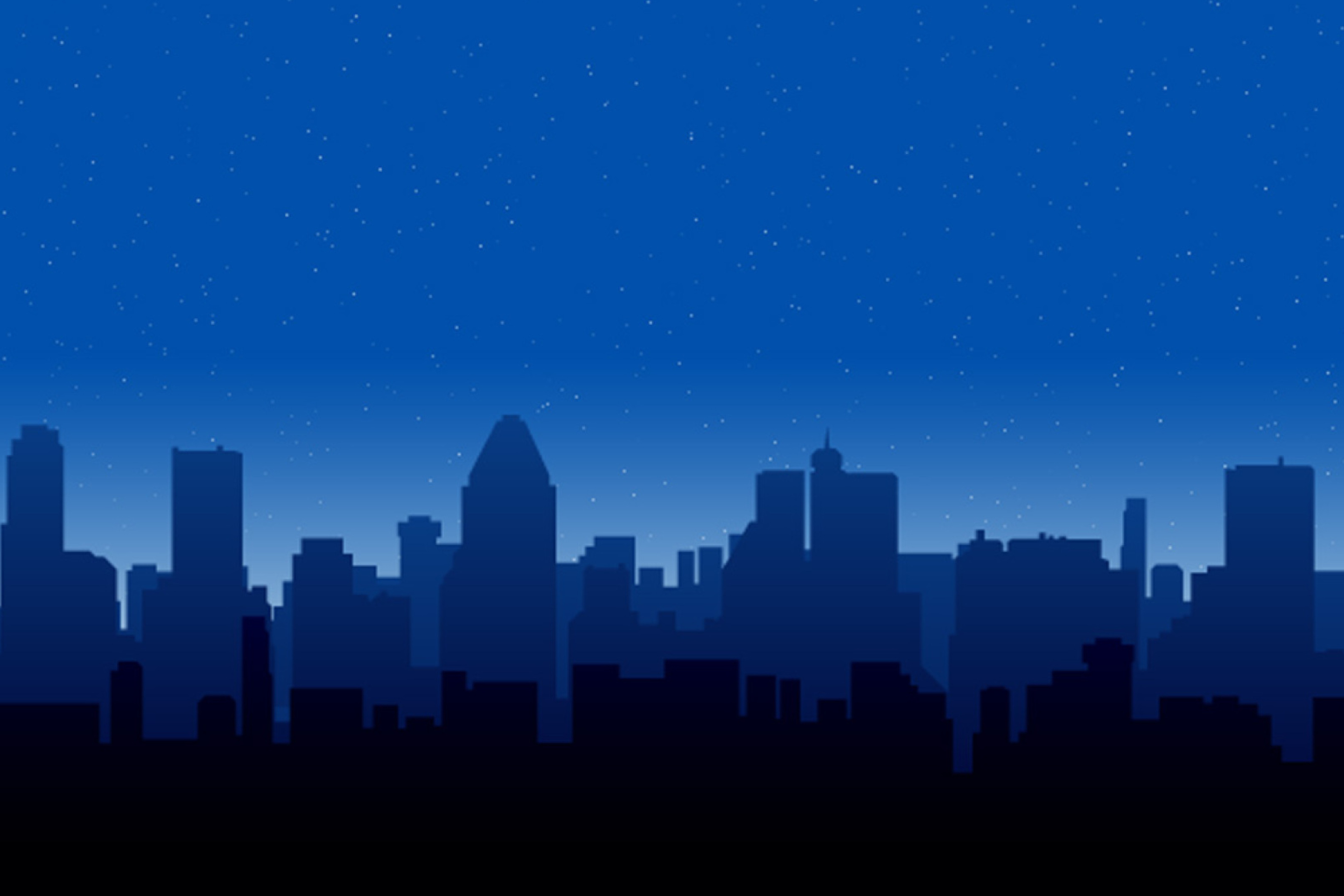 Очертания ночного города