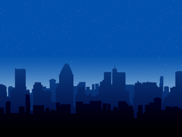 Das City Silhouettes Wallpaper 640x480