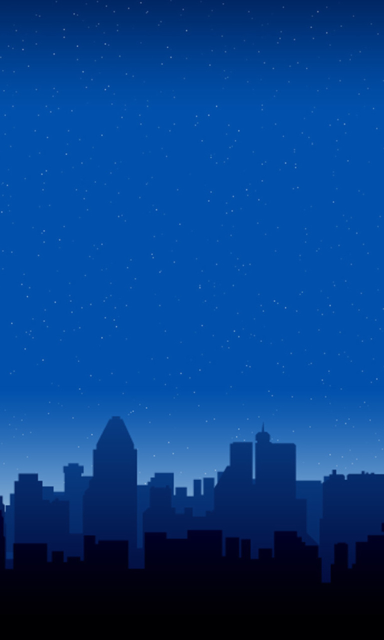 Das City Silhouettes Wallpaper 768x1280