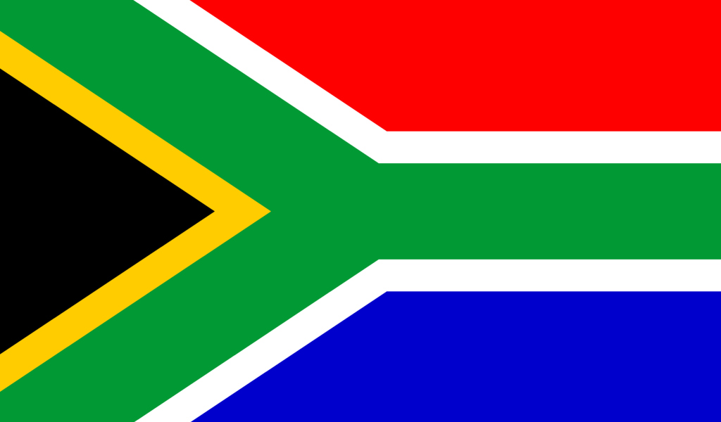 South Africa Flag wallpaper 1024x600