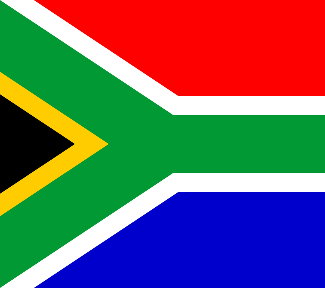 Das South Africa Flag Wallpaper 1080x960