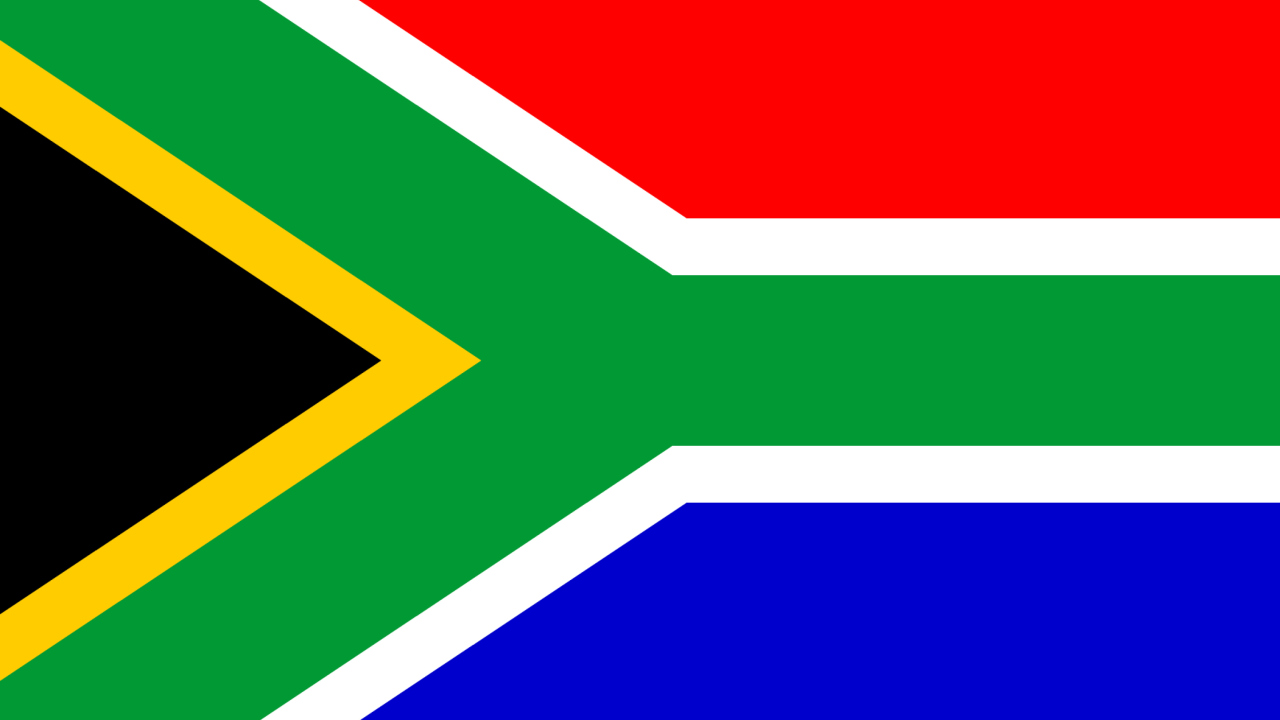 Das South Africa Flag Wallpaper 1280x720