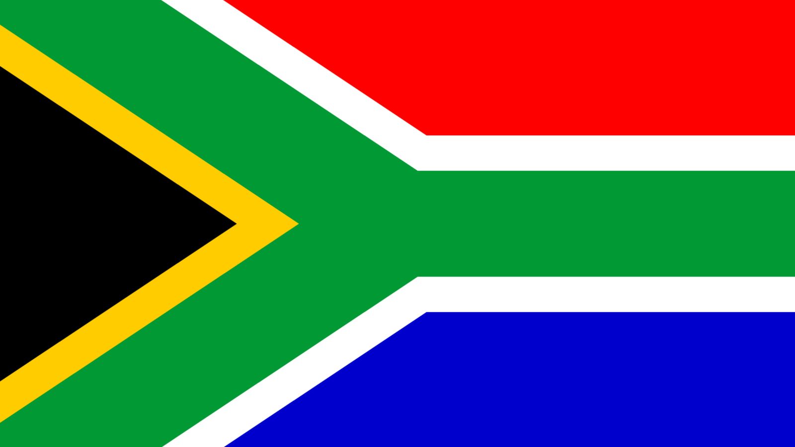 Fondo de pantalla South Africa Flag 1600x900