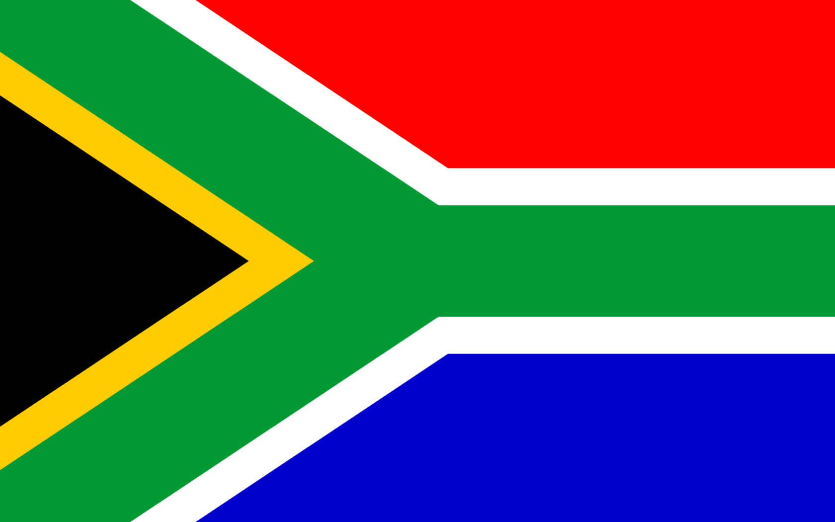 South Africa Flag Wallpaper for Widescreen Desktop PC 1680x1050