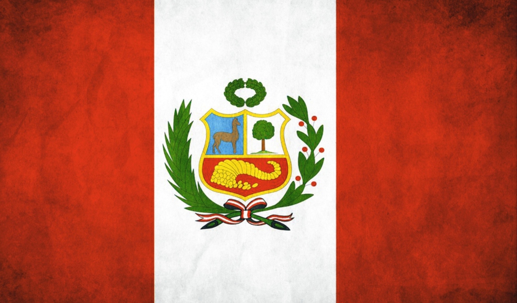Обои Peru Flag 1024x600