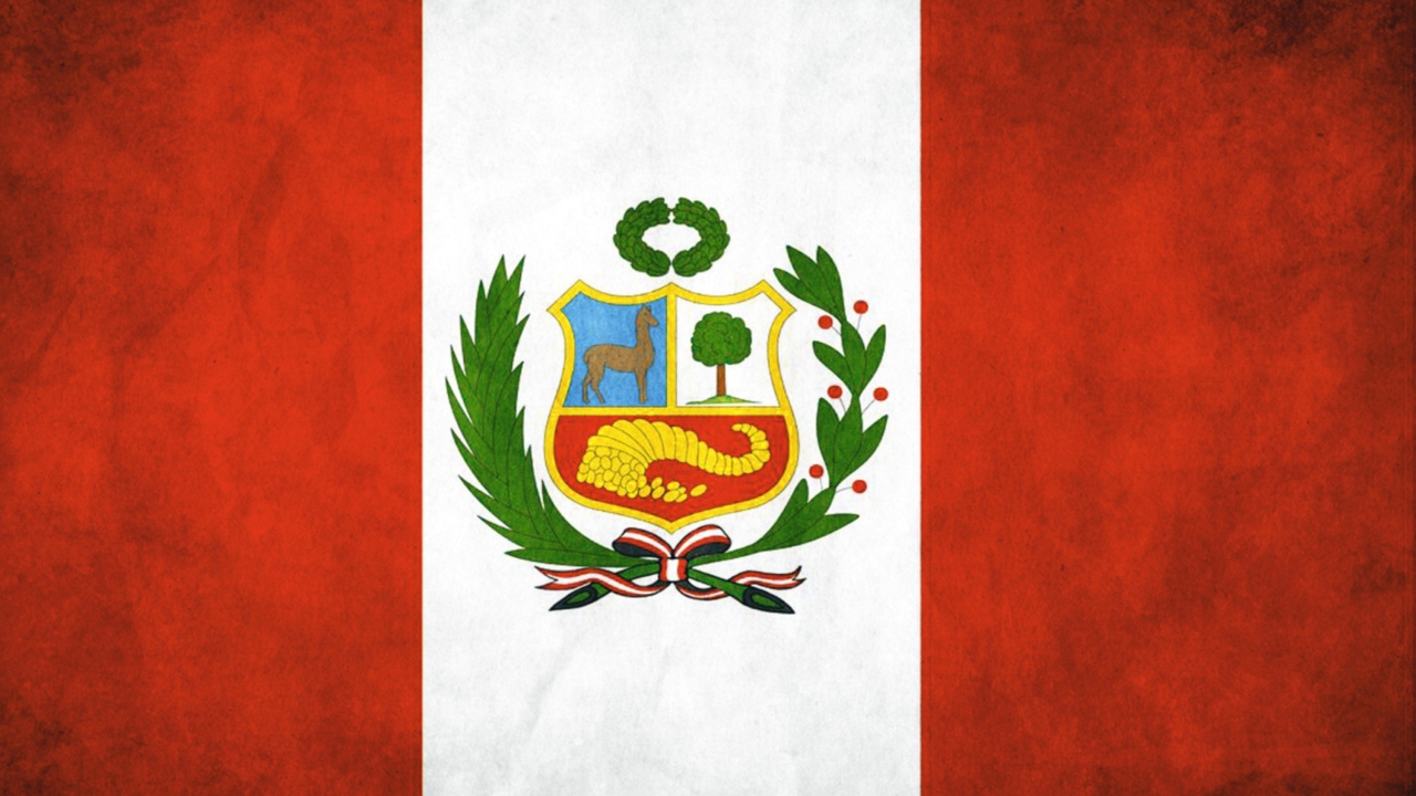 Fondo de pantalla Peru Flag 1280x720