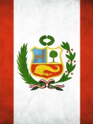 Das Peru Flag Wallpaper 132x176