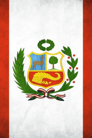 Fondo de pantalla Peru Flag 320x480