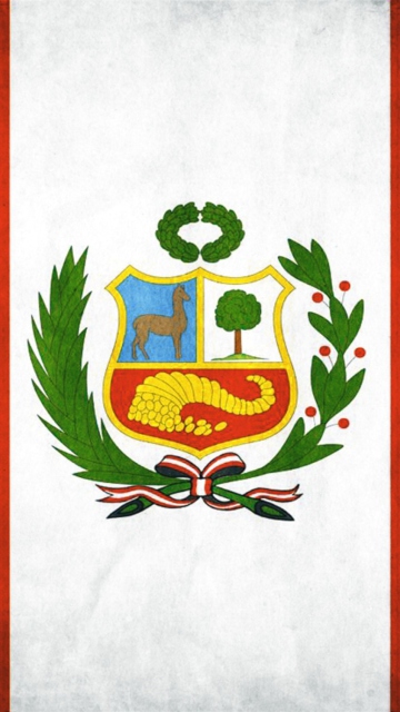 Das Peru Flag Wallpaper 360x640