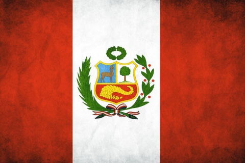 Fondo de pantalla Peru Flag 480x320