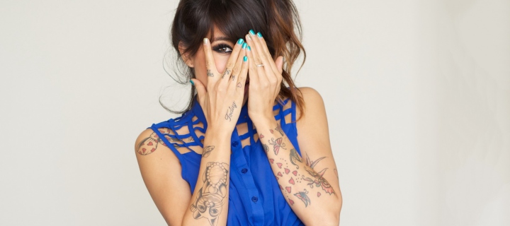 Girl With Tattoos wallpaper 720x320