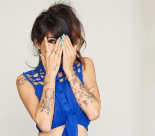 Kostenloses Girl With Tattoos Wallpaper für Samsung E1150