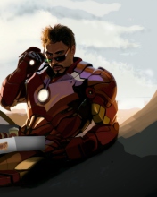 Tony Stark Iron Man wallpaper 176x220