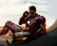 Tony Stark Iron Man wallpaper 220x176