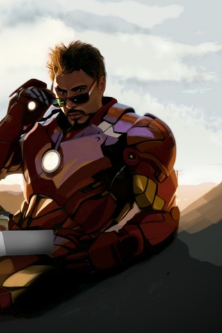 Fondo de pantalla Tony Stark Iron Man 320x480