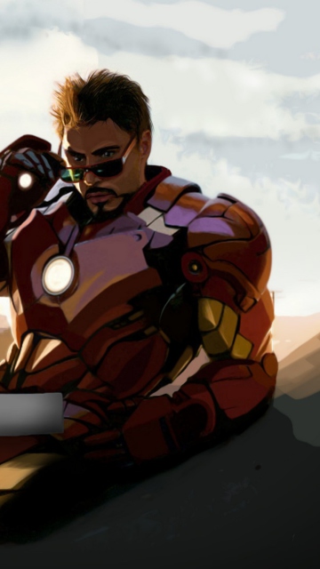 Обои Tony Stark Iron Man 360x640