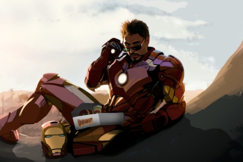 Tony Stark Iron Man wallpaper 480x320