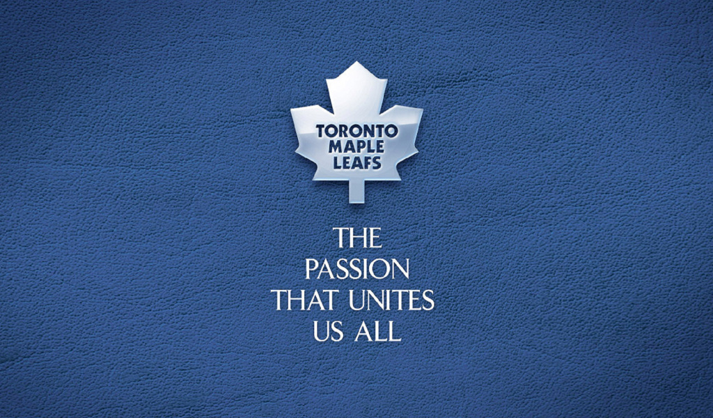 Обои Toronto Maple Leafs NHL Logo 1024x600