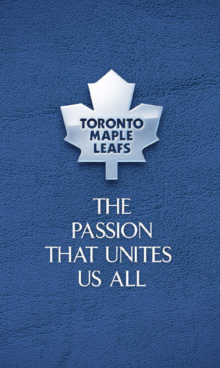 Обои Toronto Maple Leafs NHL Logo 768x1280