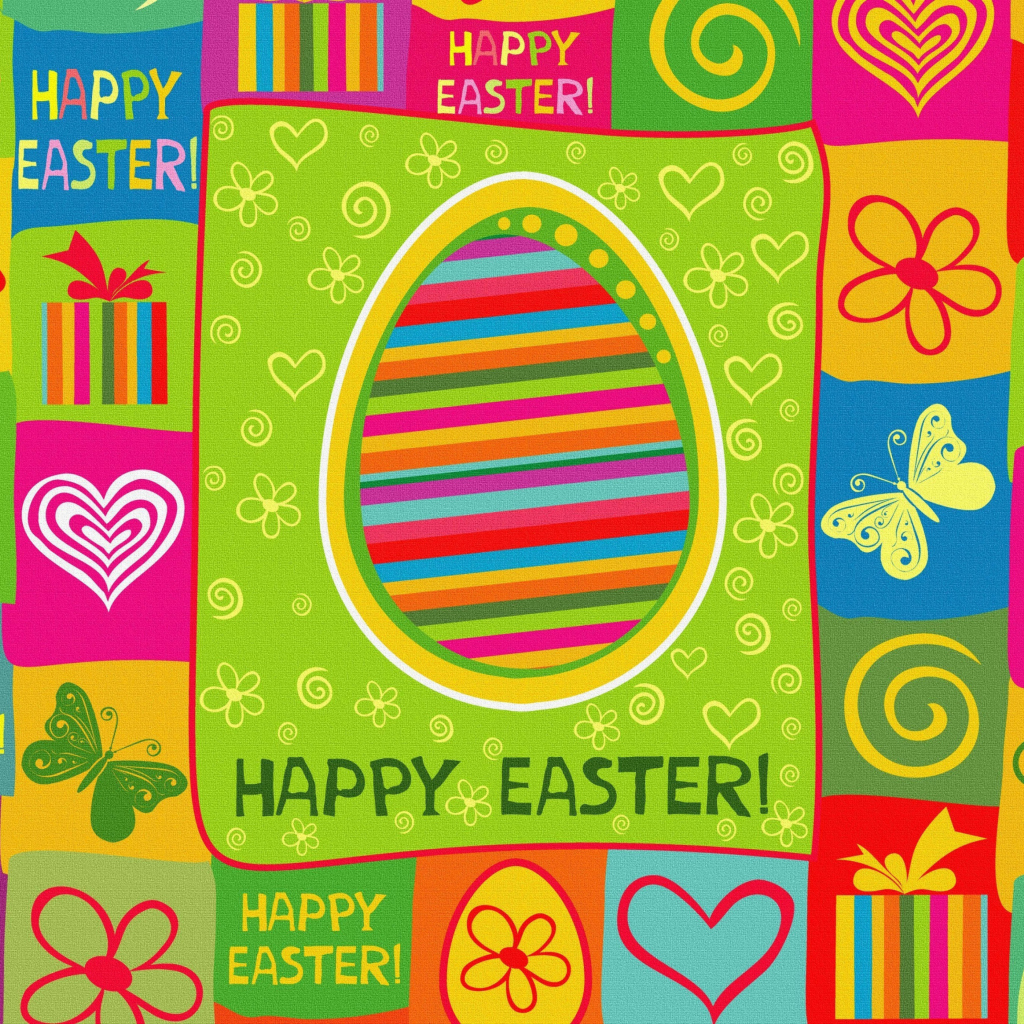 Fondo de pantalla Happy Easter Background 1024x1024