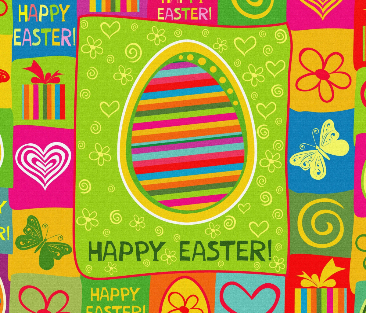 Fondo de pantalla Happy Easter Background 1200x1024