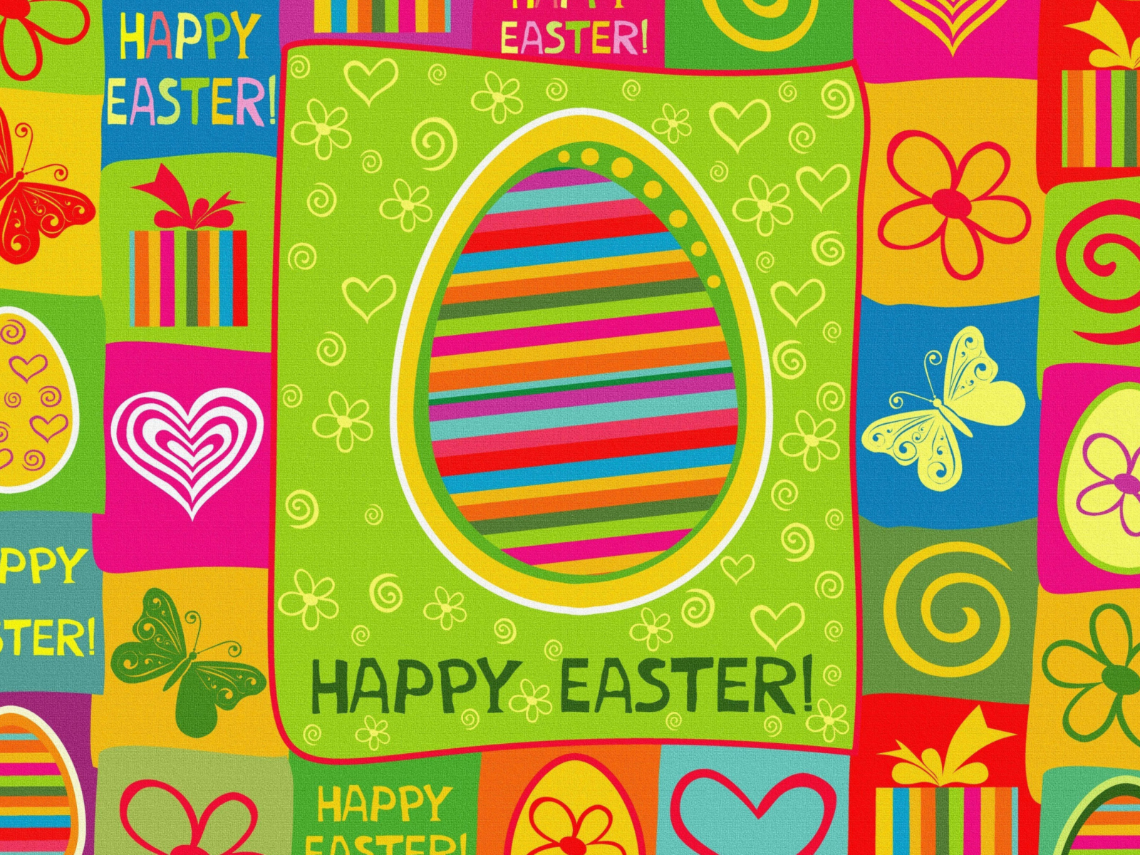 Das Happy Easter Background Wallpaper 1600x1200