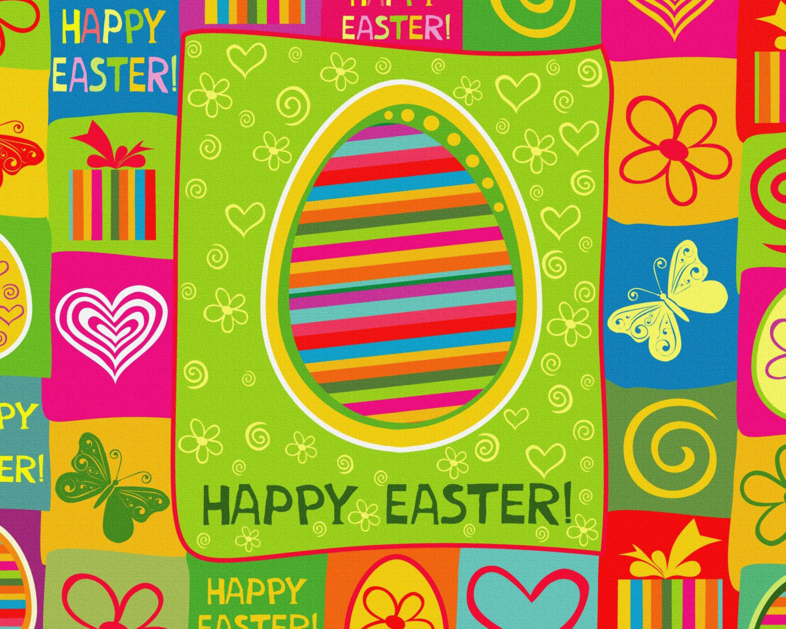 Happy Easter Background wallpaper 1600x1280