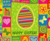 Happy Easter Background wallpaper 176x144