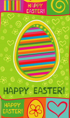 Das Happy Easter Background Wallpaper 240x400