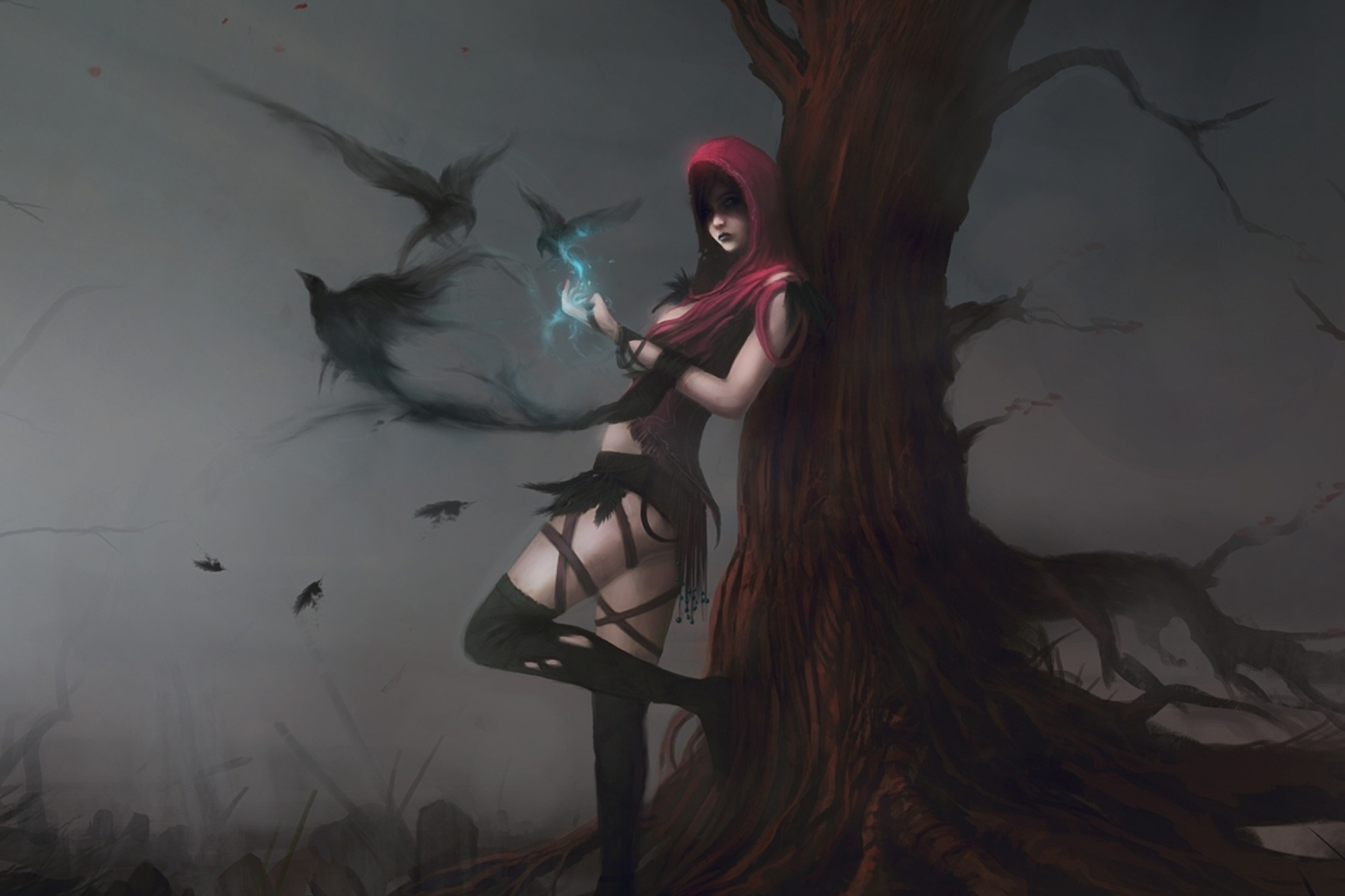 Dragon Age Morrigan Artwork wallpaper 2880x1920