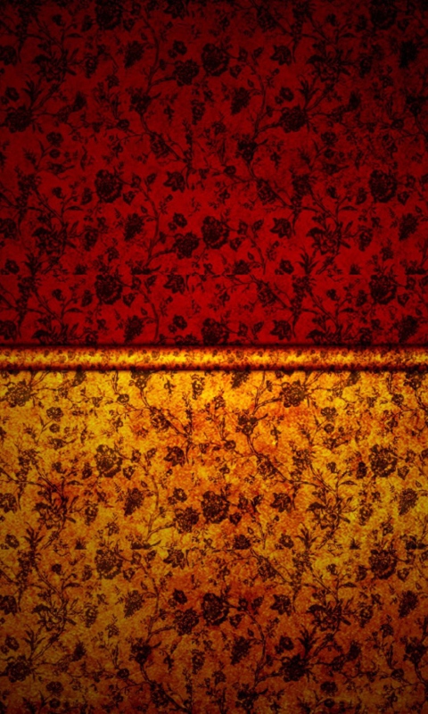 Das Grungy Flower Wall Wallpaper 480x800