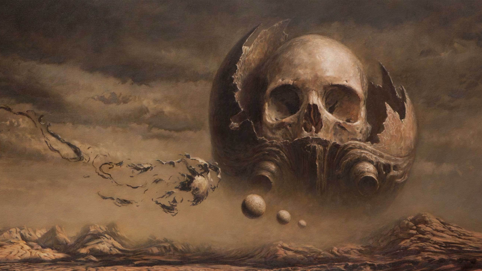 Sfondi Skull Desert 1600x900