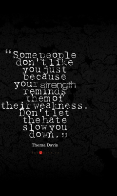 Das Thema Davis Quote Wallpaper 240x400