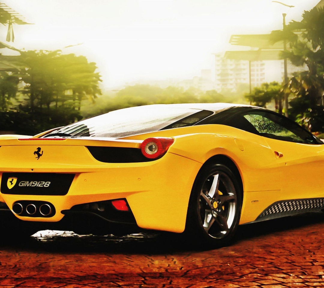 Fondo de pantalla Ferrari 458 Italia 1080x960