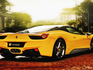 Das Ferrari 458 Italia Wallpaper 320x240