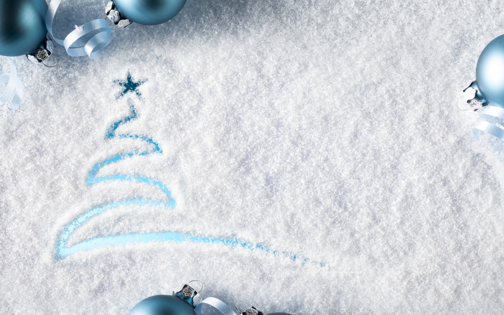 Das Snowy Christmas Tree Wallpaper 1920x1200