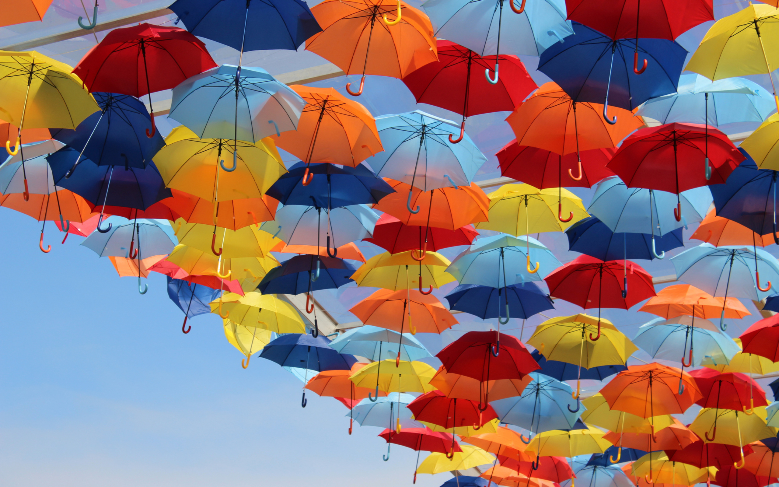 Das Umbrellas In Sky Wallpaper 2560x1600