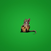 Das Little Mouse With Cookie Wallpaper 208x208
